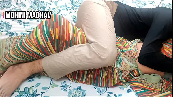 Indian new married young couple having fun in daytime